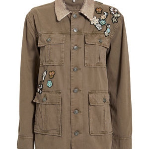 Sequin patch canyon jacket (New)